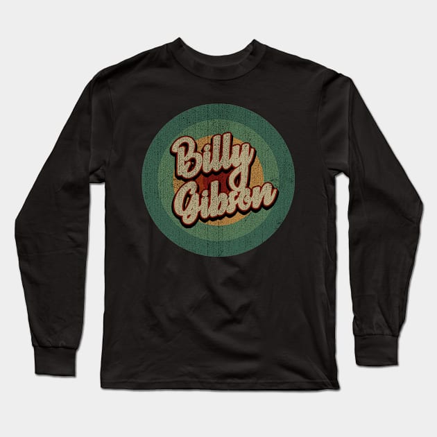 Circle Retro Vintage Billy Gibson Long Sleeve T-Shirt by Jokowow